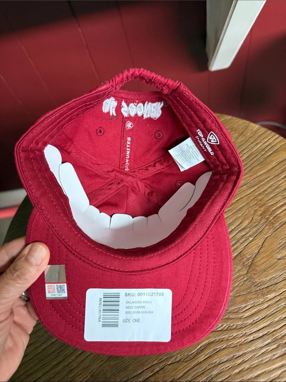 Top of the World Infant Red Baseball Hat